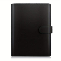 Stylish PU Leather A5 6-Ring Planner Binder with Magnetic Closure