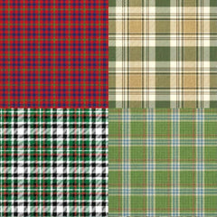 Festive Plaid Pattern Paper for DIY Crafts
