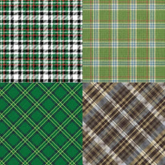 Festive Plaid Pattern Paper for DIY Crafts