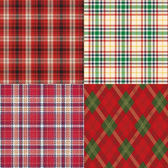Festive Plaid Pattern Paper for DIY Crafts
