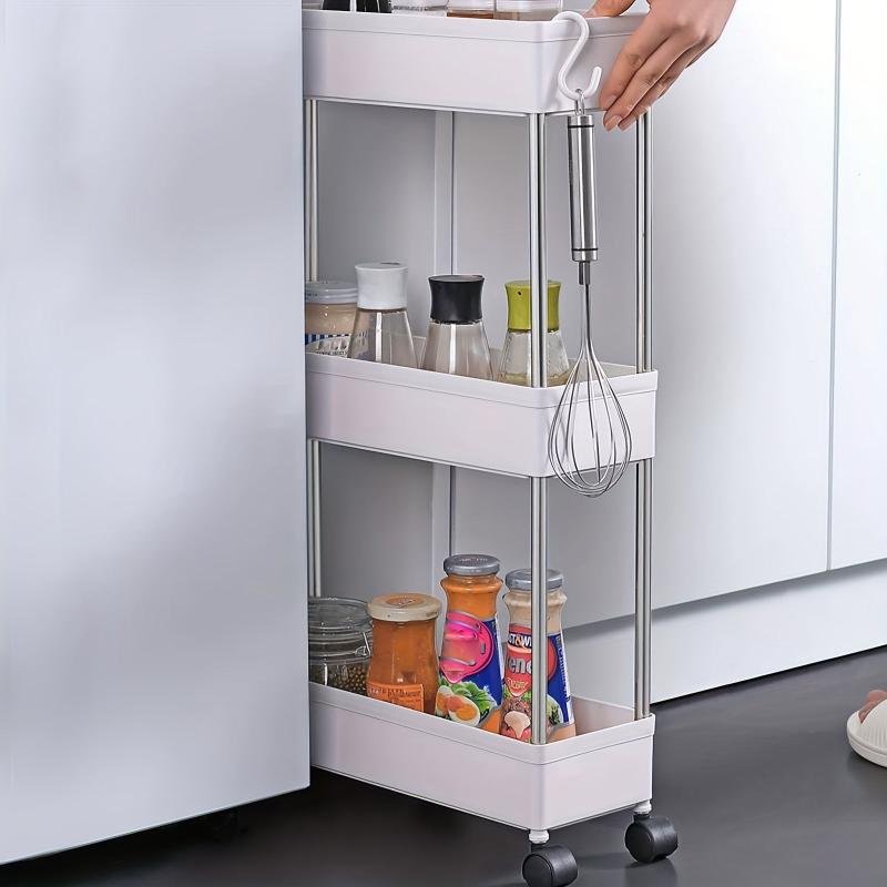 Clip Organizer Mobile Shelves Kitchen Refrigerator Bathroom Living Room
