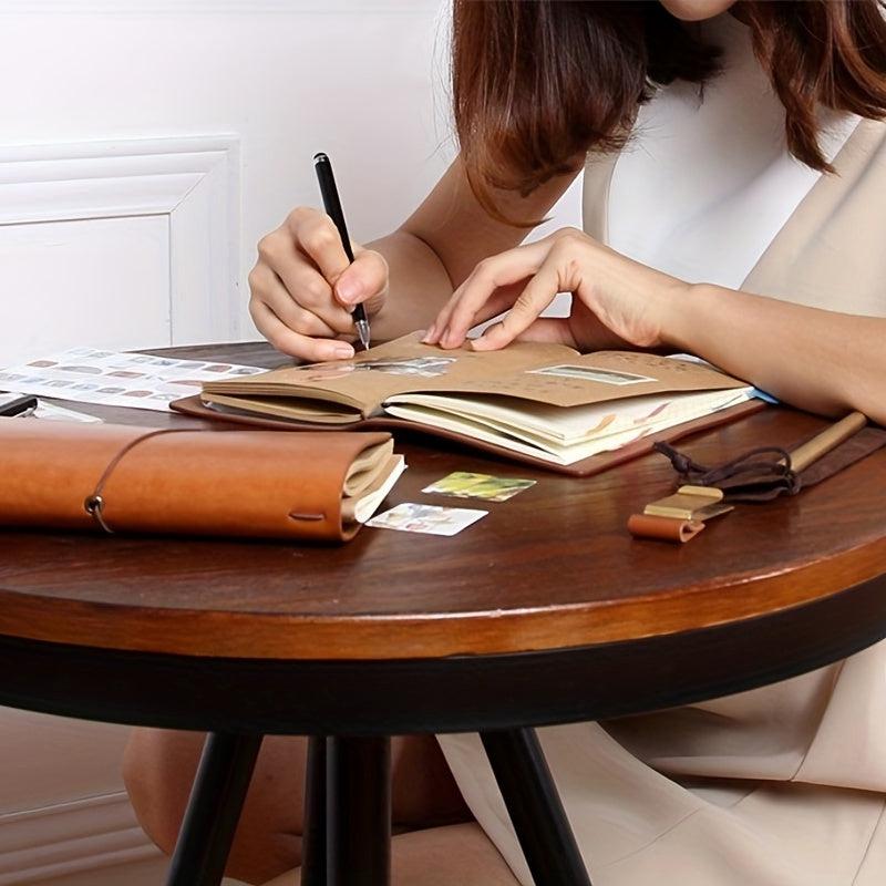 Vintage Leather A6 Refillable Travelers Journal for Writing & Sketching