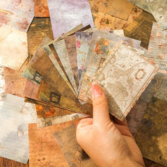 100 Sheets Vintage Dreams Scrapbook Paper Message Book Material