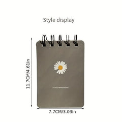 Mini A7 Notebook Flower Print Portable Notepad Pocket Small Notebook