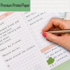 Colorful A5 Planner Inserts & Refills, 6 Ring Binder, PVC Pouch