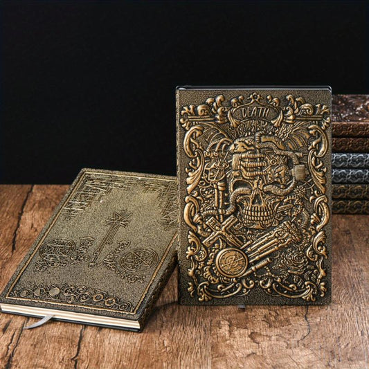 Retro Embossed Tarot Death A5 Notebook Diary Book 100 Sheets