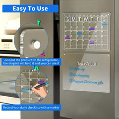Acrylic Weekly Planner Board Magnetic Dry Erase