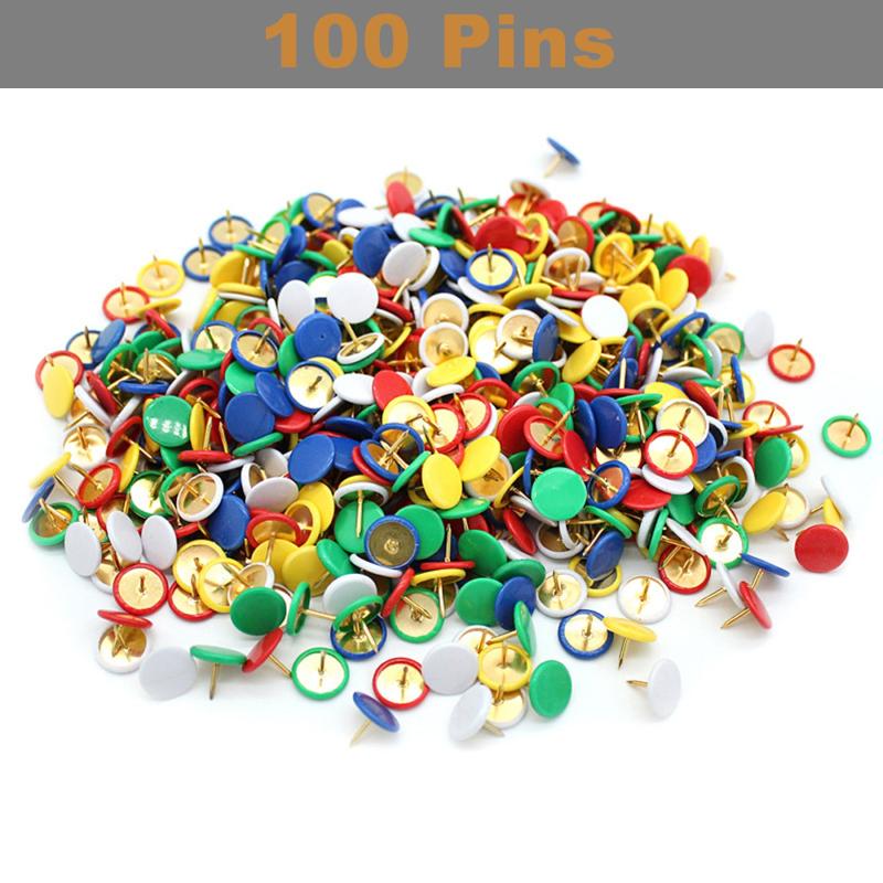 5pcs Felt Pin Board Bar with 100 Push Pins Self Adhesive Bulletin Board