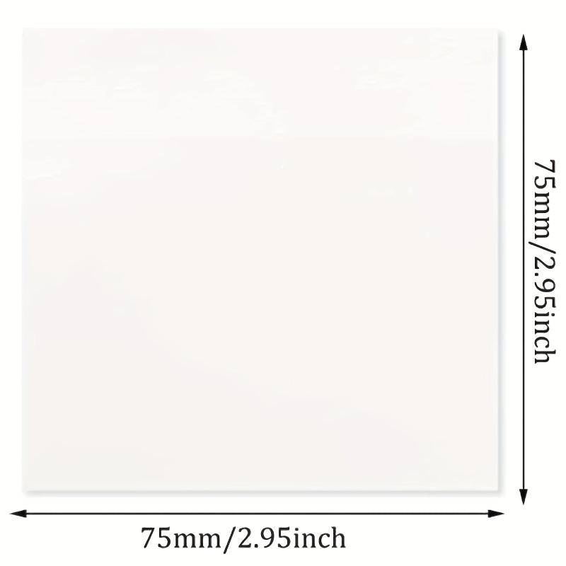 4pcs 200 Transparent Sticky Notes Waterproof Writable 7 62 7