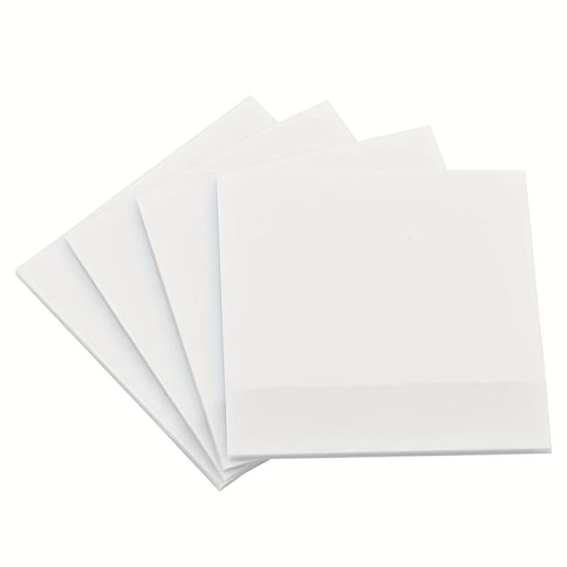 4pcs 200 Transparent Sticky Notes Waterproof Writable 7 62 7