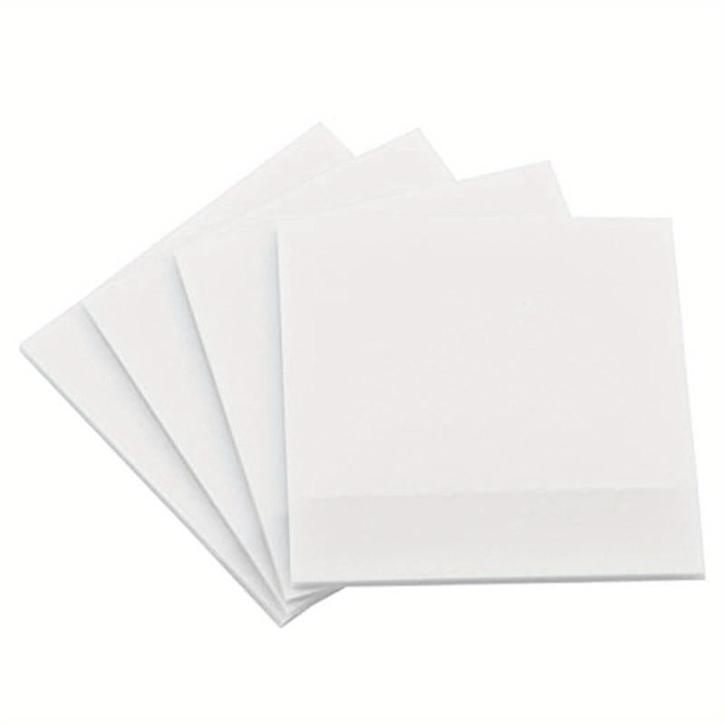 4pcs 200 Transparent Sticky Notes Waterproof Writable 7 62 7