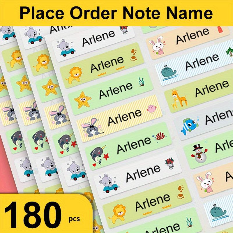 Custom Name Tag Sticker Waterproof MEDIUM Size - Personalized Labels