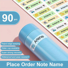Custom Name Tag Sticker Waterproof MEDIUM Size - Personalized Labels