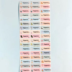 Personalized Name Stickers Waterproof Tag 60-240pcs