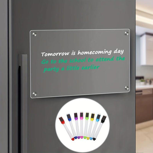 Acrylic Calendar For Fridge 39x29 Clear Dry Erase Board Refrigerator Note Board