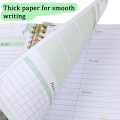 Weekly Goals Schedule Planner Checklist Notebook Organizers Habit Tracker