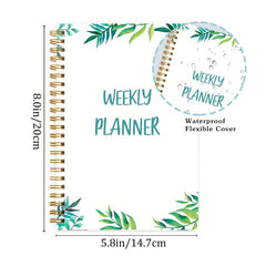 Weekly Goals Schedule Planner Checklist Notebook Organizers Habit Tracker