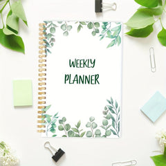 Weekly Goals Schedule Planner Checklist Notebook Organizers Habit Tracker