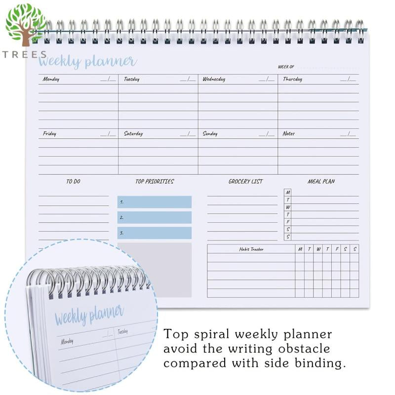 Weekly Planner Notepad 9.5x7.8