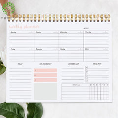 Weekly Planner Notepad 9.5x7.8