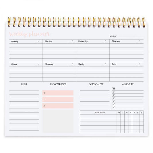 Weekly Planner Notepad 9.5x7.8