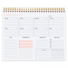 Weekly Planner Notepad 9.5x7.8