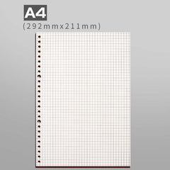 Spiral Binder Notebook Refill, A4 A5 B5 Grid Cornell Line Inner Core Paper