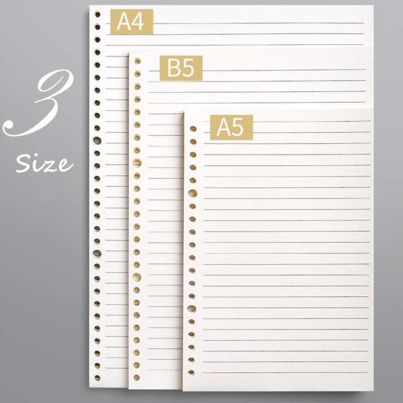 Spiral Binder Notebook Refill, A4 A5 B5 Grid Cornell Line Inner Core Paper