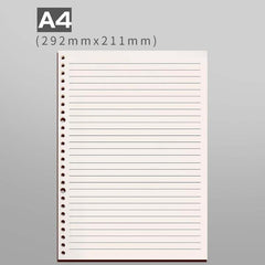 Spiral Binder Notebook Refill, A4 A5 B5 Grid Cornell Line Inner Core Paper
