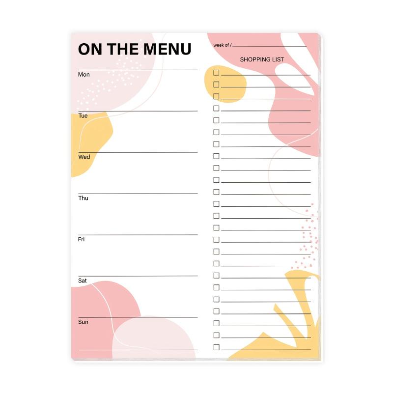 Trees Magnetic Weekly Meal Planner 52 Tear Off Sheets