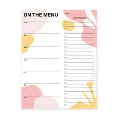 Trees Magnetic Weekly Meal Planner 52 Tear Off Sheets