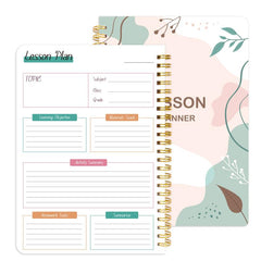 Teacher Planner Notebook Academic Lesson Plan & Record Book 8.5x5.5 Inches