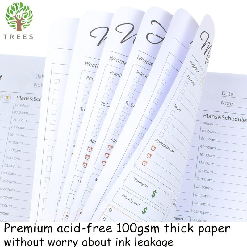 Trees Daily Weekly Planner with Hourly Schedule