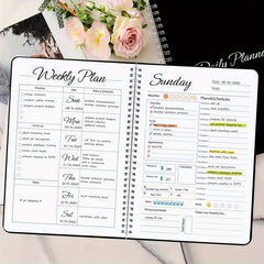 Trees Daily Weekly Planner with Hourly Schedule