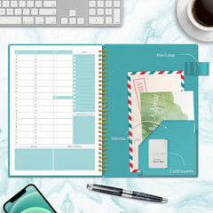 1pc Undated Weekly Schedule Planner 53 Weeks