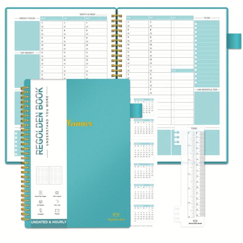 1pc Undated Weekly Schedule Planner 53 Weeks