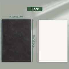 A5 Soft Leather Notebook for College Students