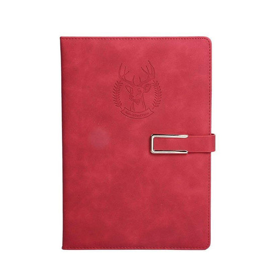 1pc 180 Sheets Leather Notebook B5 College Students Business Journal Diary