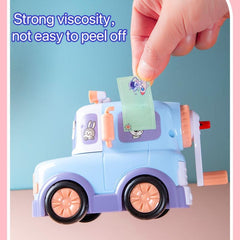 Cartoon Name Stickers for Preschool Students