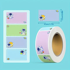 Cartoon Name Stickers for Preschool Students