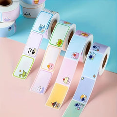 Cartoon Name Stickers for Preschool Students
