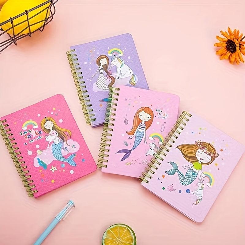 Mermaid Spiral Coil Notebook for Students