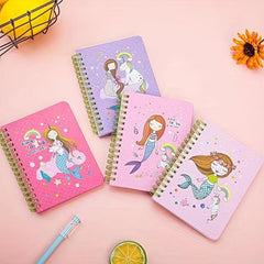 Mermaid Spiral Coil Notebook for Students