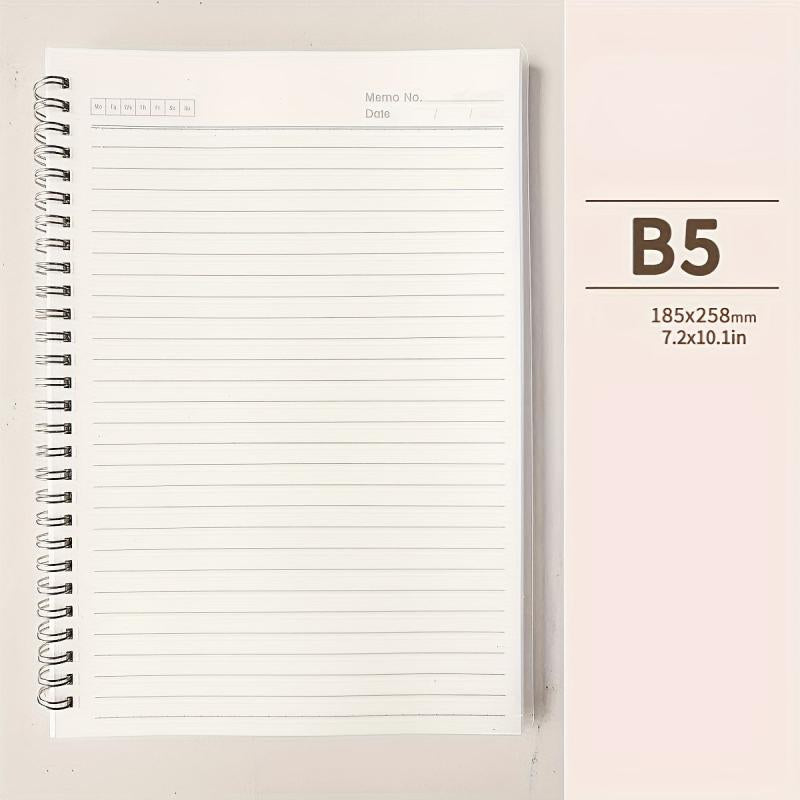 Thickened A5/B5/A4 Horizontal Line Notebook