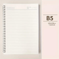 Thickened A5/B5/A4 Horizontal Line Notebook