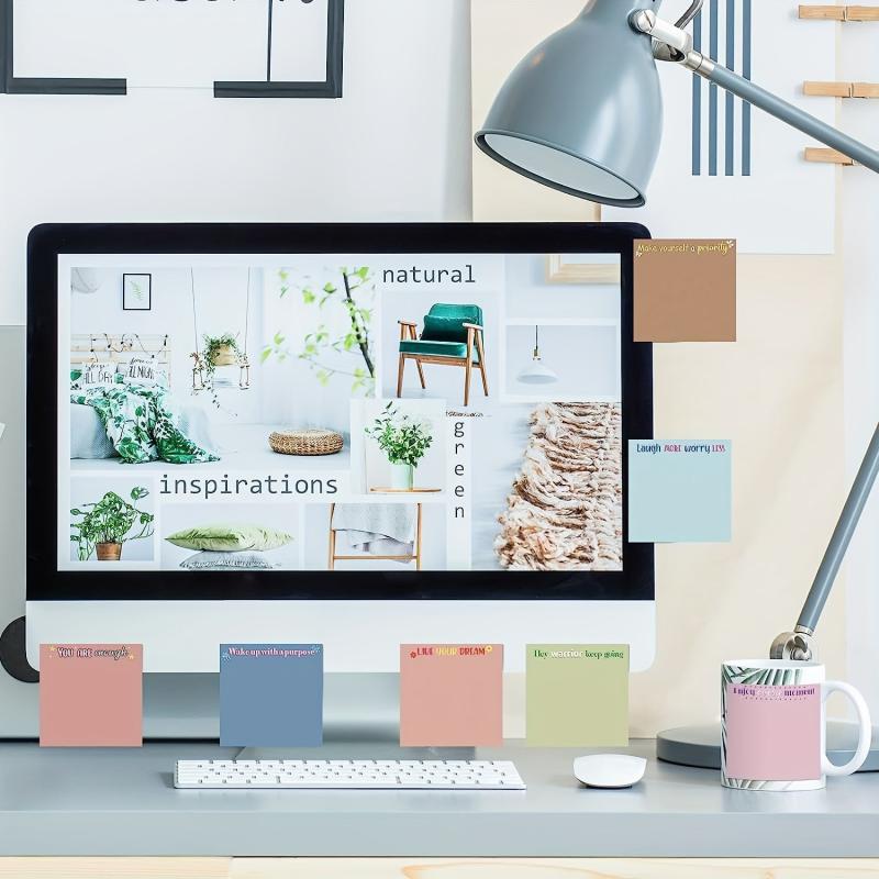 Motivational Stickers & Notebook Gift Set - 12 Pieces of Stickers & 50 Pages