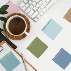 Motivational Stickers & Notebook Gift Set - 12 Pieces of Stickers & 50 Pages
