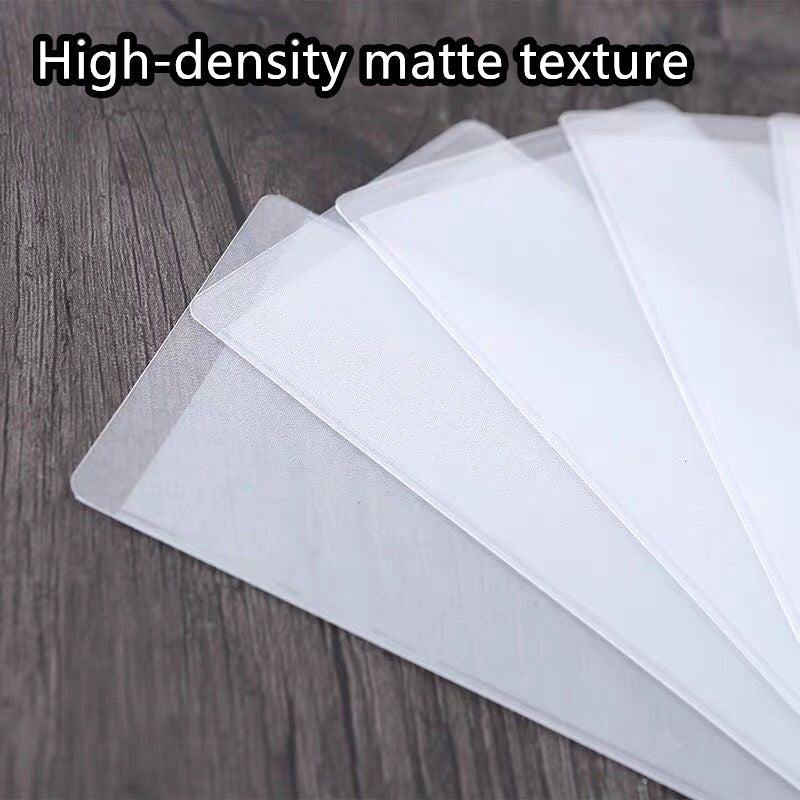 10pcs Card Cover Transparent Matte Anti RFID Protector Case