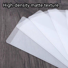 10pcs Card Cover Transparent Matte Anti RFID Protector Case