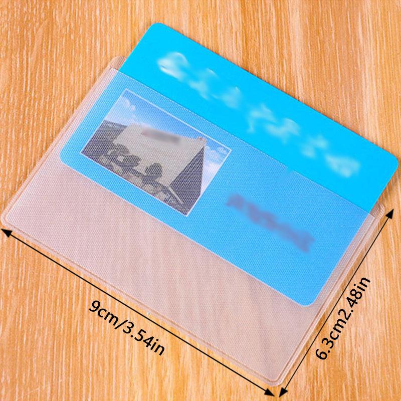 10pcs Card Cover Transparent Matte Anti RFID Protector Case
